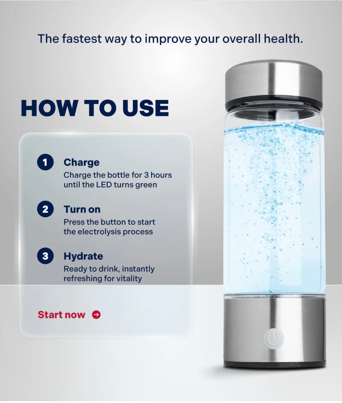 Lunara Hydrogen-Rich Water Bottle